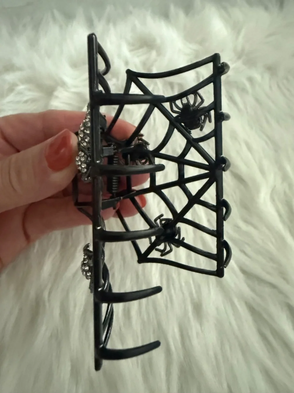 Piper K Black Spider Web Hair Clip